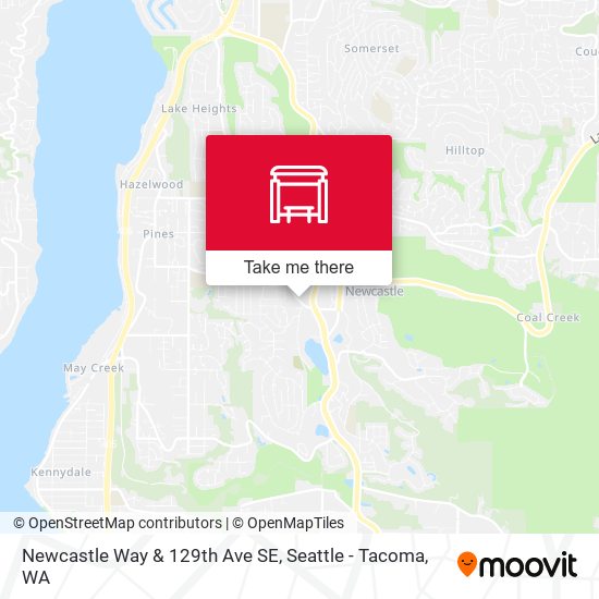 Newcastle Way & 129th Ave SE map
