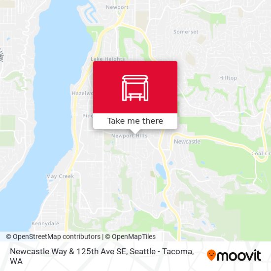 Mapa de Newcastle Way & 125th Ave SE