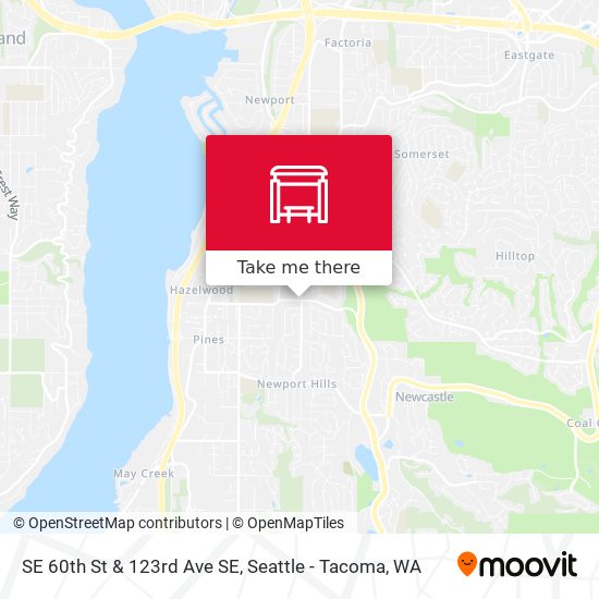 Mapa de SE 60th St & 123rd Ave SE