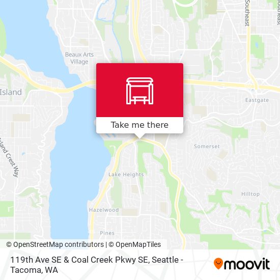 119th Ave SE & Coal Creek Pkwy SE map