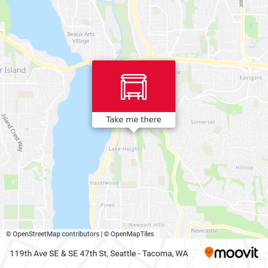 Mapa de 119th Ave SE & SE 47th St