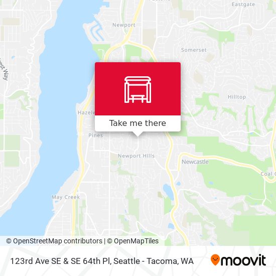 123rd Ave SE & SE 64th Pl map