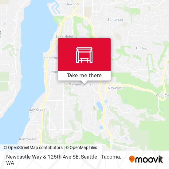 Newcastle Way & 125th Ave SE map