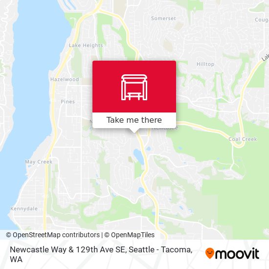 Mapa de Newcastle Way & 129th Ave SE