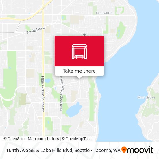 164th Ave SE & Lake Hills Blvd map