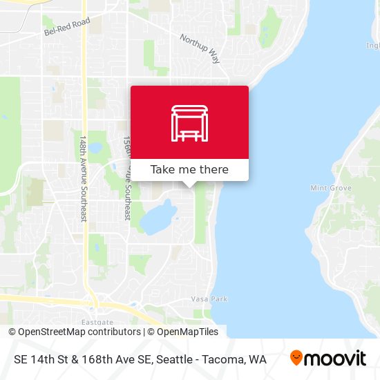 Mapa de SE 14th St & 168th Ave SE