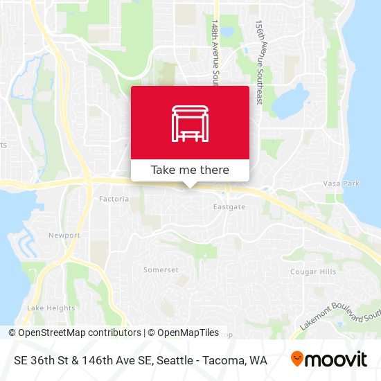 SE 36th St & 146th Ave SE map