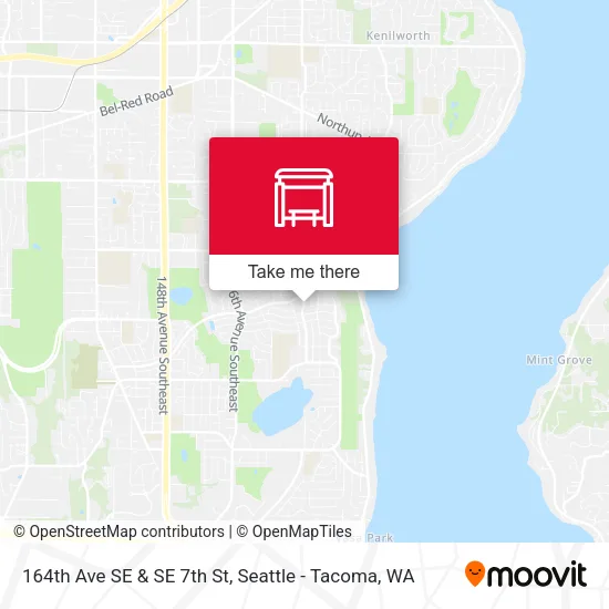 164th Ave SE & SE 7th St map