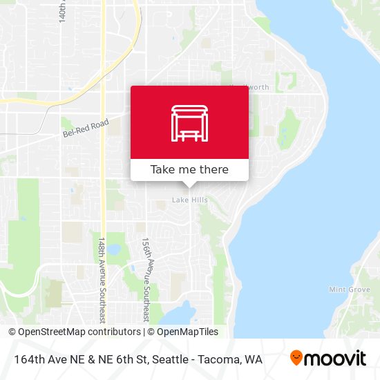 Mapa de 164th Ave NE & NE 6th St