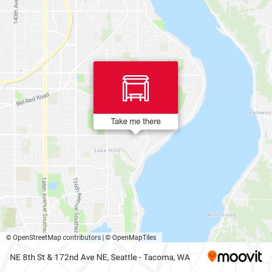 NE 8th St & 172nd Ave NE map