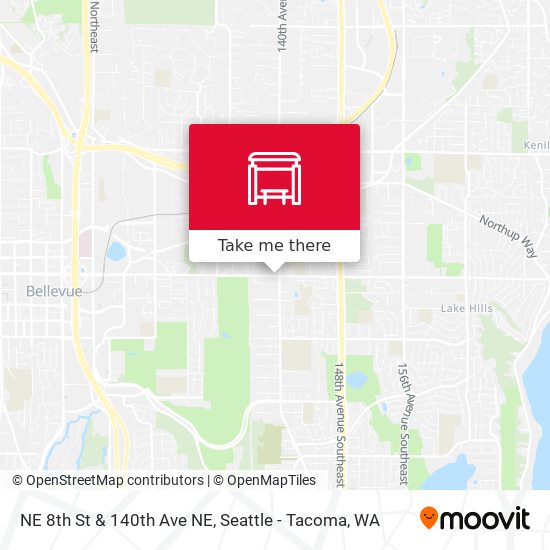 Mapa de NE 8th St & 140th Ave NE