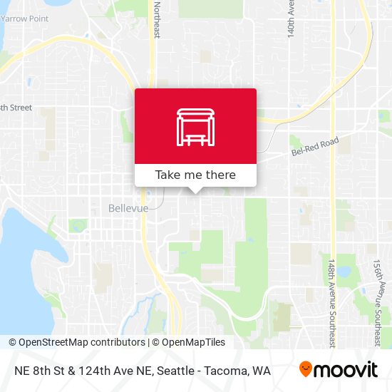 NE 8th St & 124th Ave NE map