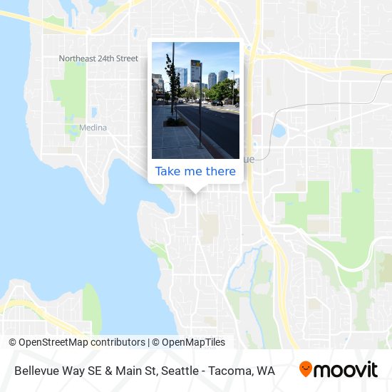Mapa de Bellevue Way SE & Main St