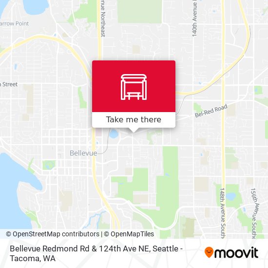 Bellevue Redmond Rd & 124th Ave NE map