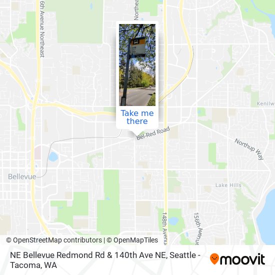 NE Bellevue Redmond Rd & 140th Ave NE map