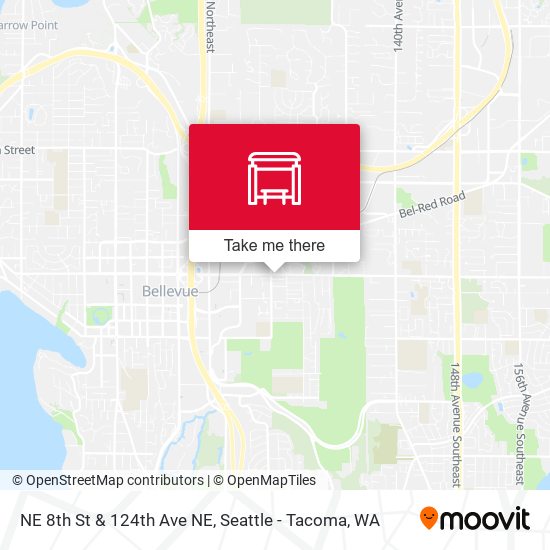 Mapa de NE 8th St & 124th Ave NE