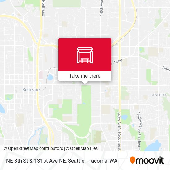 NE 8th St & 131st Ave NE map