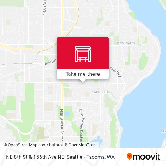 Mapa de NE 8th St & 156th Ave NE