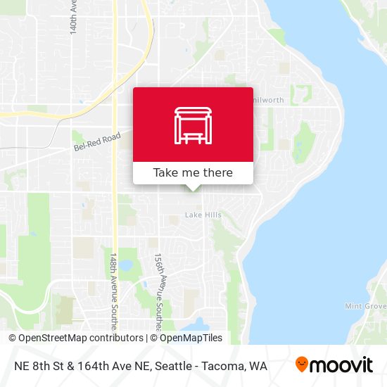 NE 8th St & 164th Ave NE map