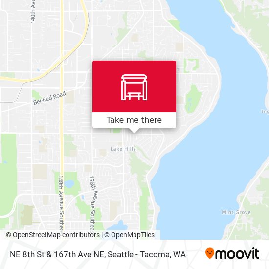 Mapa de NE 8th St & 167th Ave NE