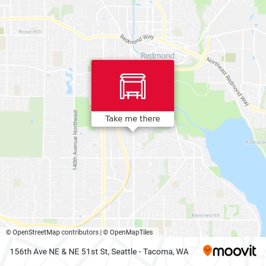 156th Ave NE & NE 51st St map