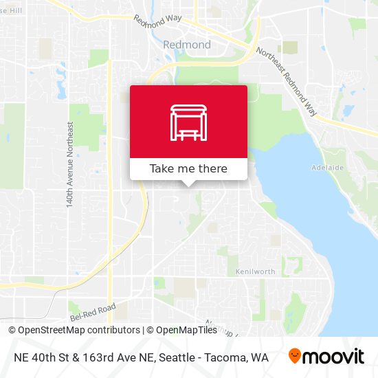 NE 40th St & 163rd Ave NE map