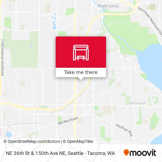 NE 36th St & 150th Ave NE map