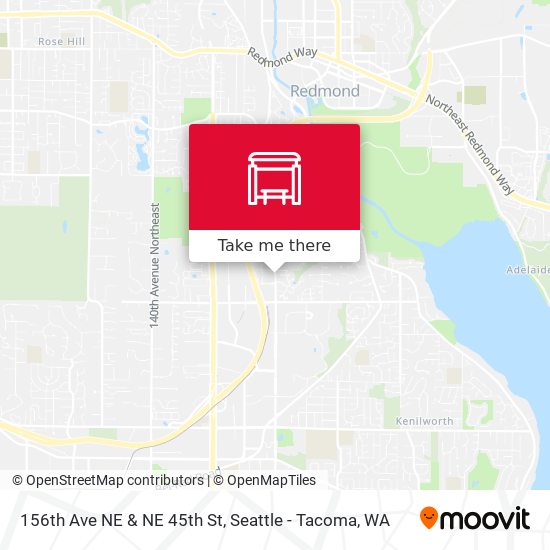 156th Ave NE & NE 45th St map