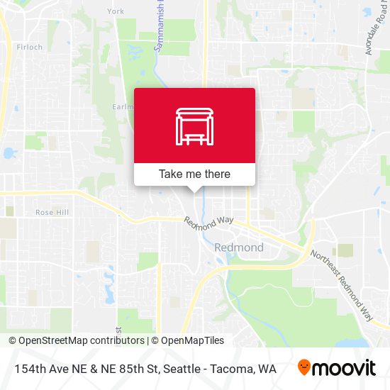 Mapa de 154th Ave NE & NE 85th St