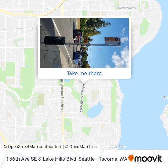156th Ave SE & Lake Hills Blvd map