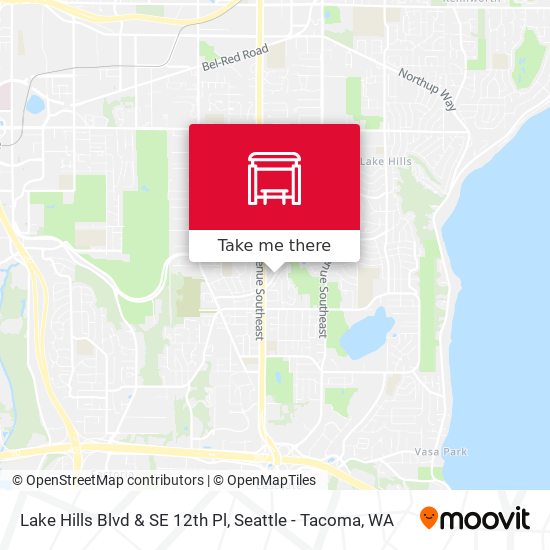 Lake Hills Blvd & SE 12th Pl map