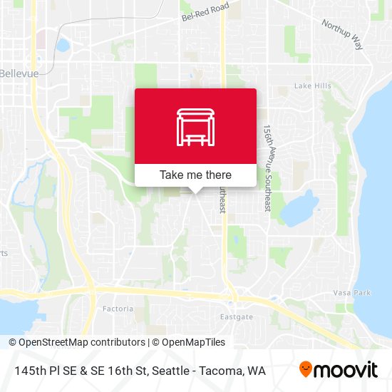Mapa de 145th Pl SE & SE 16th St