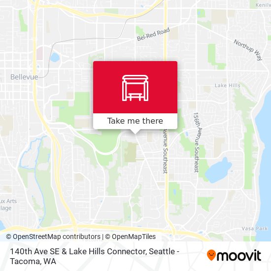 140th Ave SE & Lake Hills Connector map