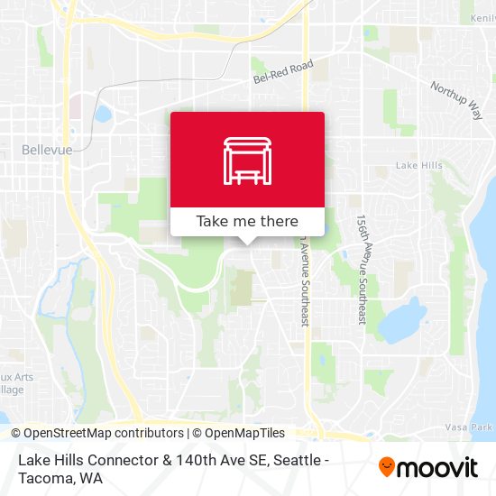 Lake Hills Connector & 140th Ave SE map