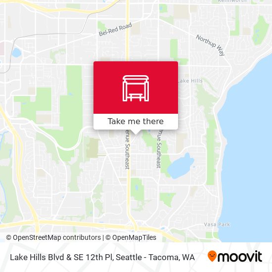 Lake Hills Blvd & SE 12th Pl map