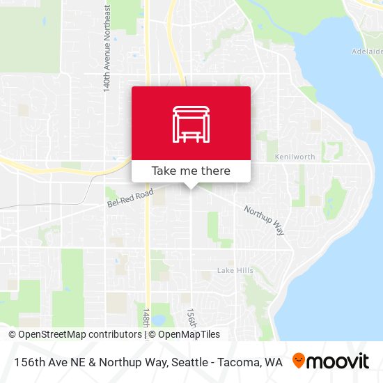 Mapa de 156th Ave NE & Northup Way