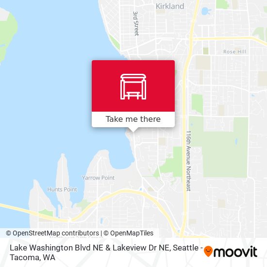 Lake Washington Blvd NE & Lakeview Dr NE map