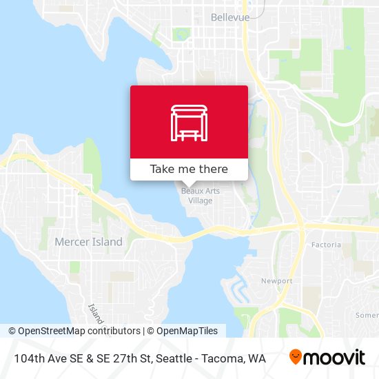 Mapa de 104th Ave SE & SE 27th St