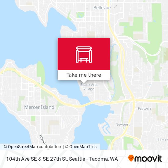 104th Ave SE & SE 27th St map