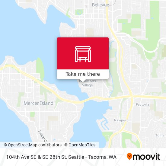 Mapa de 104th Ave SE & SE 28th St