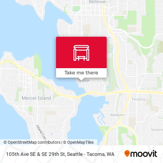 105th Ave SE & SE 29th St map