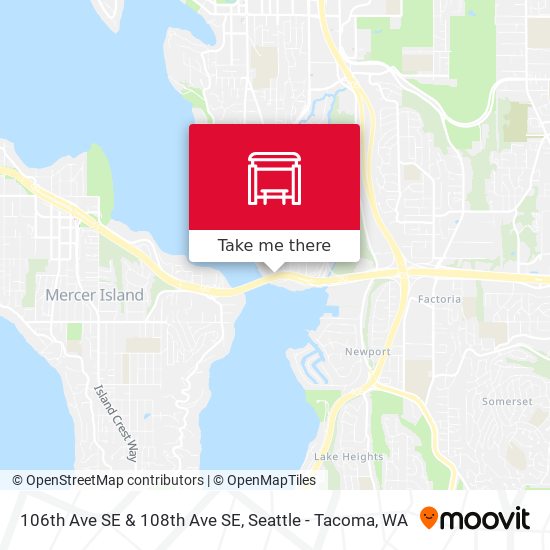106th Ave SE & 108th Ave SE map
