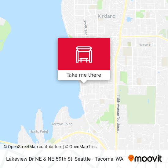 Lakeview Dr NE & NE 59th St map