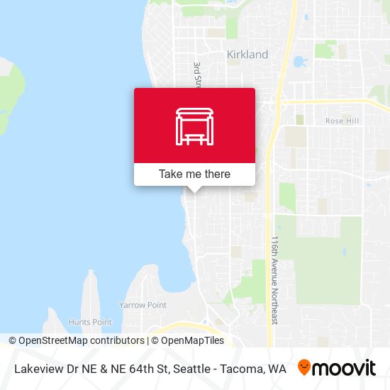 Mapa de Lakeview Dr NE & NE 64th St