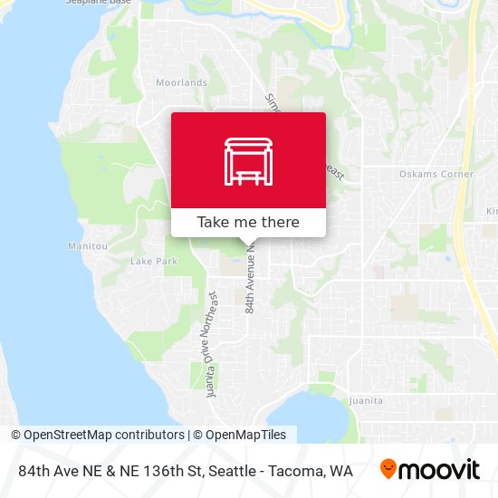84th Ave NE & NE 136th St map