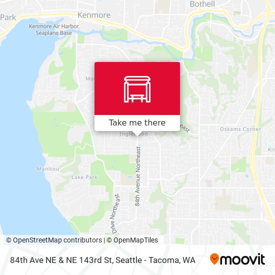 84th Ave NE & NE 143rd St map