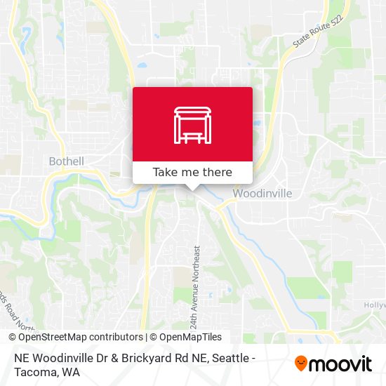 NE Woodinville Dr & Brickyard Rd NE map