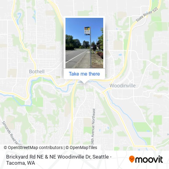 Mapa de Brickyard Rd NE & NE Woodinville Dr