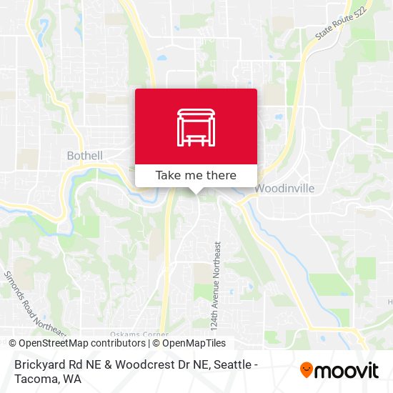 Brickyard Rd NE & Woodcrest Dr NE map