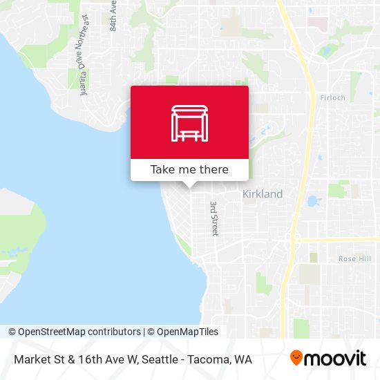 Market St & 16th Ave W map
